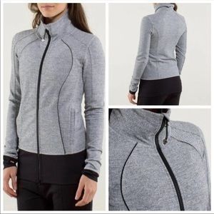 Lululemon Herringbone zip up size 6